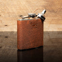 Leather & Stainless Steel Flask - Classic