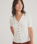 Lexi Rib Button Top - SS24