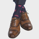 COTTON SOCK LINKED TOE MID-CALF