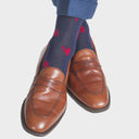 COTTON SOCK LINKED TOE MID-CALF