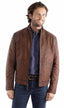 FAIRLY LOCAL Diamond Quilted Suede Leather Jacket 2070 - FW24