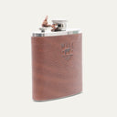 Leather & Stainless Steel Flask - Classic