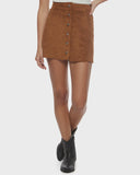 Lucie Faux Suede Mini Skirt - FW23
