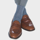 COTTON SOCK LINKED TOE MID-CALF