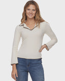 Parker Contrast Stitched Top - FW23