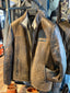 Men's Classic Brown Shearling Leather Suede Jacket 433 - FW24