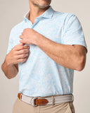Hideaway Printed Mesh Performance Polo - SS24