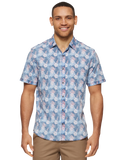 PUCKETT HIBISCUS PRINT VINTAGE SOFT STRETCH SHIRT - SS24