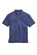 Topographic Golf Printed Perf Polo - SS23