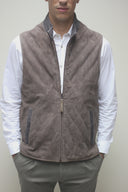 Diamont Quilted Vest w/ Trim - FW23