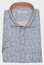 Navy/Org Mini Print SS Shirt - SS24