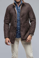 Men's Shearling Waxed Suede Leather Jacket 137 - FW24