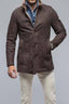 Men's Shearling Waxed Suede Leather Jacket 137 - FW24