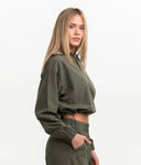 Hybrid Cropped Hoodie - FW24