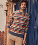 Signature Fleece Out Stripe Crewneck - FW23